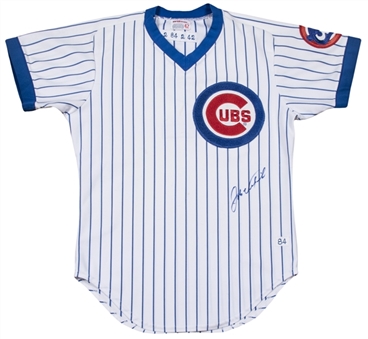 1984 John Vukovich Game Worn & Signed Chicago Cubs Coachs Home Jersey (JSA)